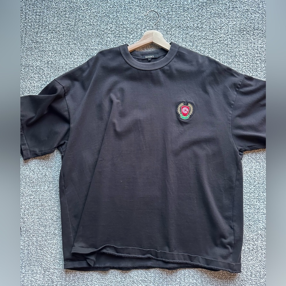 Yeezy season 5 embroidered calabasas crest shirt